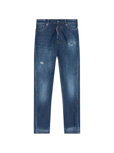 Dsquared2 Distressed-effect Jeans In Blue