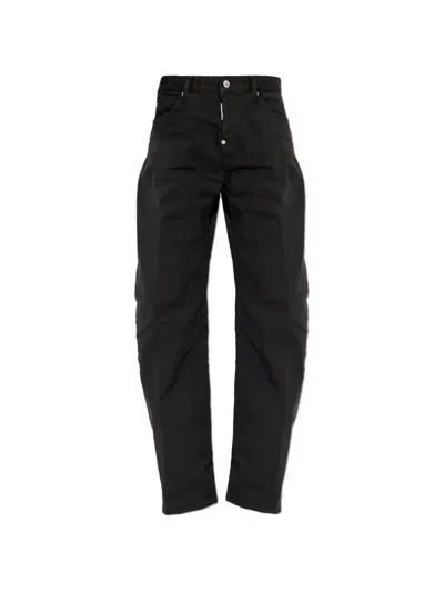 Dsquared2 Loose Twst Jeans In Black