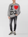 Dsquared2 Dsquared Men I Love D2 Sweatshirt In Gray