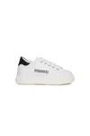 Dsquared2 Low Leather Trainers With Logo In White