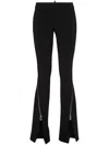 Dsquared2 Low-rise Bootcut Trousers In Schwarz