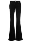 Dsquared2 Honey High-waisted Flared Jeans In Black
