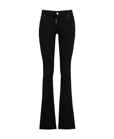 DSQUARED2 LOW-RISE FLARED JEANS