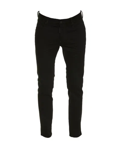 Dsquared2 Low-rise Skinny Jeans In Black