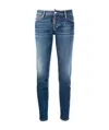 Dsquared2 Low-rise Skinny Jeans In Blue