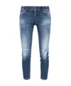 Dsquared2 Low-rise Skinny-leg Cropped Jeans In Blue