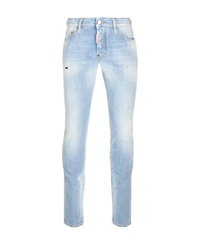 DSQUARED2 DSQUARED2 STRAIGHT-LEG DISTRESSED JEANS