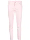 Dsquared2 Low-rise Tapered Jeans In Pink