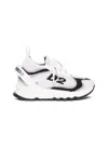 Dsquared2 Low Sock Sneakers With D2 Logo In White