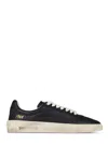 Dsquared2 Low-top Black Leather Sneakers With Distressed Sole In Black