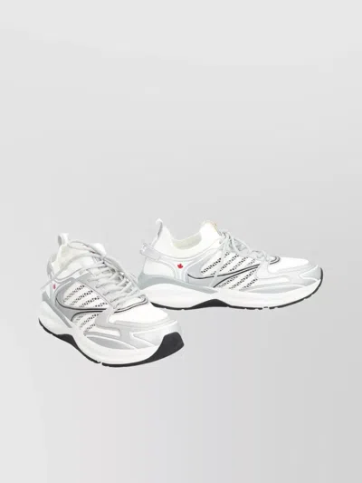 Dsquared2 Low-top Sneakers In Fabric Mesh In White