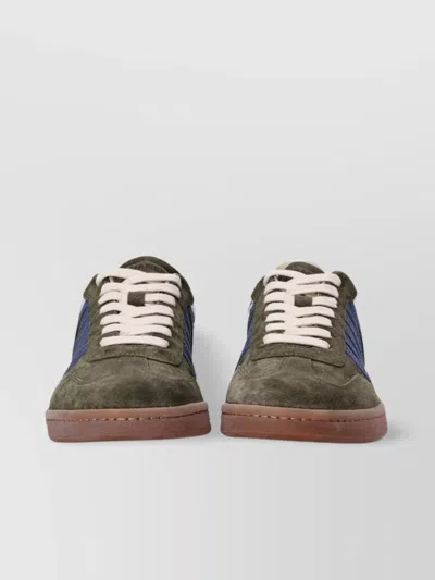 Dsquared2 Low Top Sneakers Metallic Accents In Brown