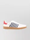 Dsquared2 Iconic White Calf Leather Boxer Sneakers