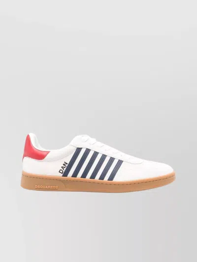 DSQUARED2 LEATHER LOW-TOP SNEAKERS