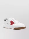 DSQUARED2 LOW TOP SNEAKERS WITH MAPLE LEAF PATCH