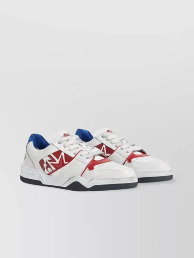 DSQUARED2 LOW TOP SNEAKERS WITH STAR PATCH DETAIL