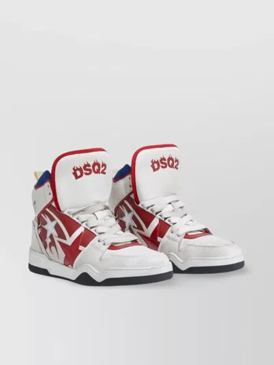 Dsquared2 Low Top Sneakers With Star Patch Detail