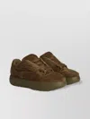 Dsquared2 Low Top Suede Finish Sneakers In Brown