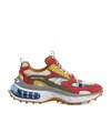 Dsquared2 Low Top Sneakers With Chunky Rubber Sole In Multicolor