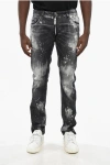 Dsquared2 Low Waisted Anniversary Bleached Jeans 16cm In Gray