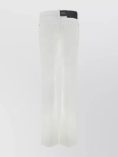 Dsquared2 Low-waisted Cotton Jeans Back Pockets In White