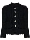 Dsquared2 Manhattan Bouclé Jacket With Adjustable Straps