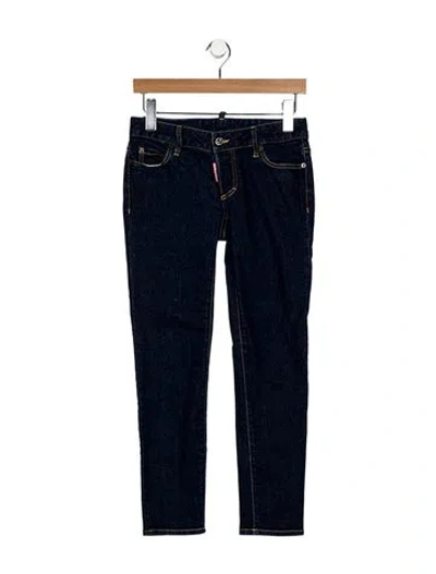 Pre-owned Dsquared2 Low-rise Skinny Leg Jeans In Blue