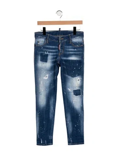 Pre-owned Dsquared2 Low-rise Skinny Leg Jeans In Blue