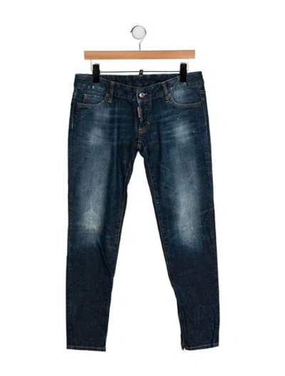 Pre-owned Dsquared2 Low-rise Skinny Leg Jeans In Blue