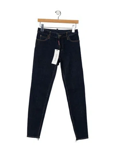 Pre-owned Dsquared2 Low-rise Skinny Leg Jeans In Blue