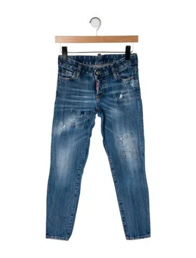 Pre-owned Dsquared2 Low-rise Skinny Leg Jeans In Blue