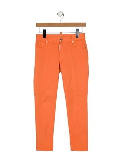 Pre-owned Dsquared2 Low-rise Skinny Leg Jeans In Orange
