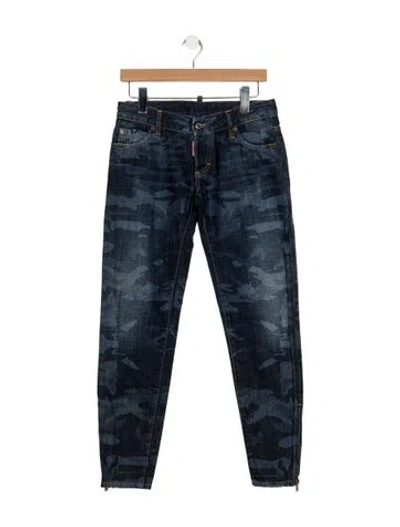 Pre-owned Dsquared2 Low-rise Skinny Leg Jeans W/ Tags In Blue