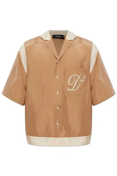 Dsquared2 Luxurious Silk Shirt For Ss26 In Brown