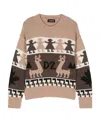 Dsquared2 Maglia Long-sleeve Top In Multicolor