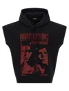 Dsquared2 Magliano Capsule Sleeveless Hoodie With Graphic Print In Black