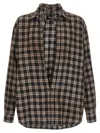 Dsquared2 Capsule Shirt In All-over Check Patterned Cotton In Multi