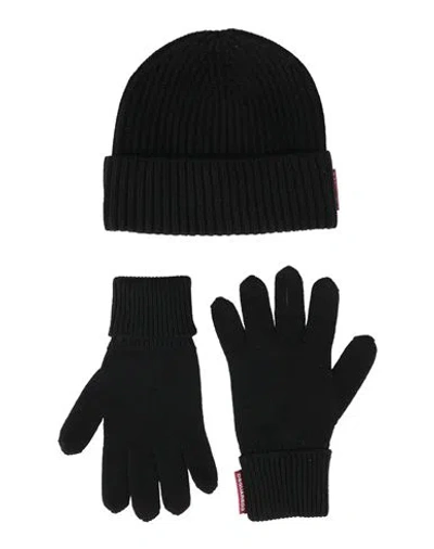 Dsquared2 Man Accessories Set Black Size Onesize Wool