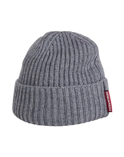 Dsquared2 Man Accessories Set Grey Size Onesize Wool In Gray
