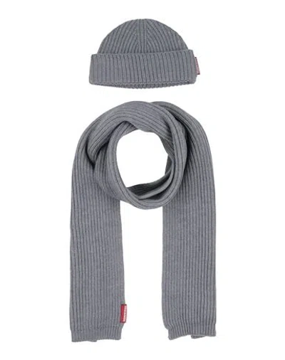Dsquared2 Man Accessories Set Grey Size - Wool In Gray