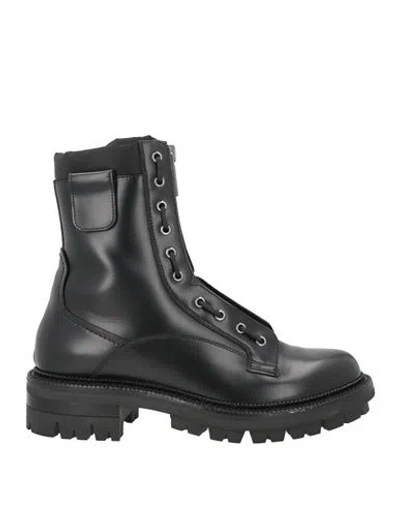 Dsquared2 Man Ankle Boots Black Size 10.5 Leather