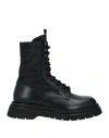 Dsquared2 Man Ankle Boots Black Size 11 Nylon In Black