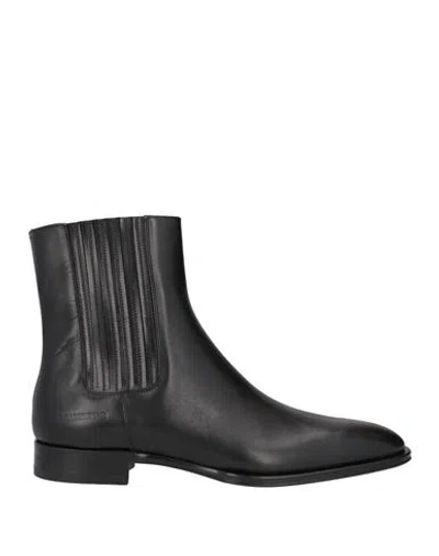 Dsquared2 Man Ankle Boots Black Size 11 Leather
