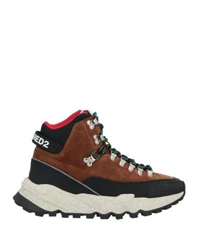 Dsquared2 Boogie Logo-print Suede Boots In Black