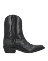 Dsquared2 Leather Ankle Boot In Black