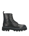 Dsquared2 Man Ankle Boots Black Size 9 Calfskin In Black