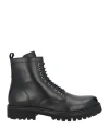 Dsquared2 Man Ankle Boots Black Size 9 Calfskin In Black