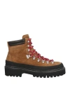 Dsquared2 Man Ankle Boots Brown Size 9 Leather