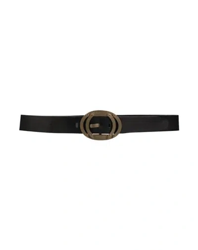 Dsquared2 Man Belt Black Size 36 Leather