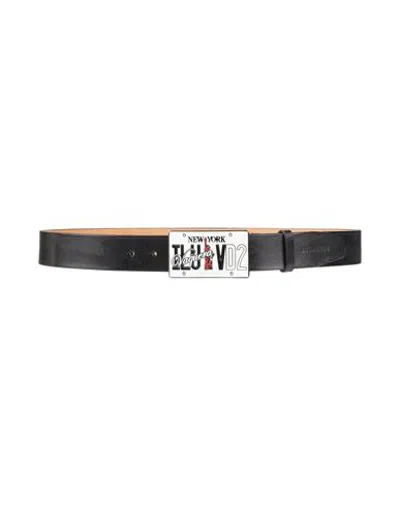 Dsquared2 Man Belt Black Size 36 Leather